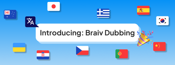 Introducing: Braiv Dubbing, now in Beta! 🎉