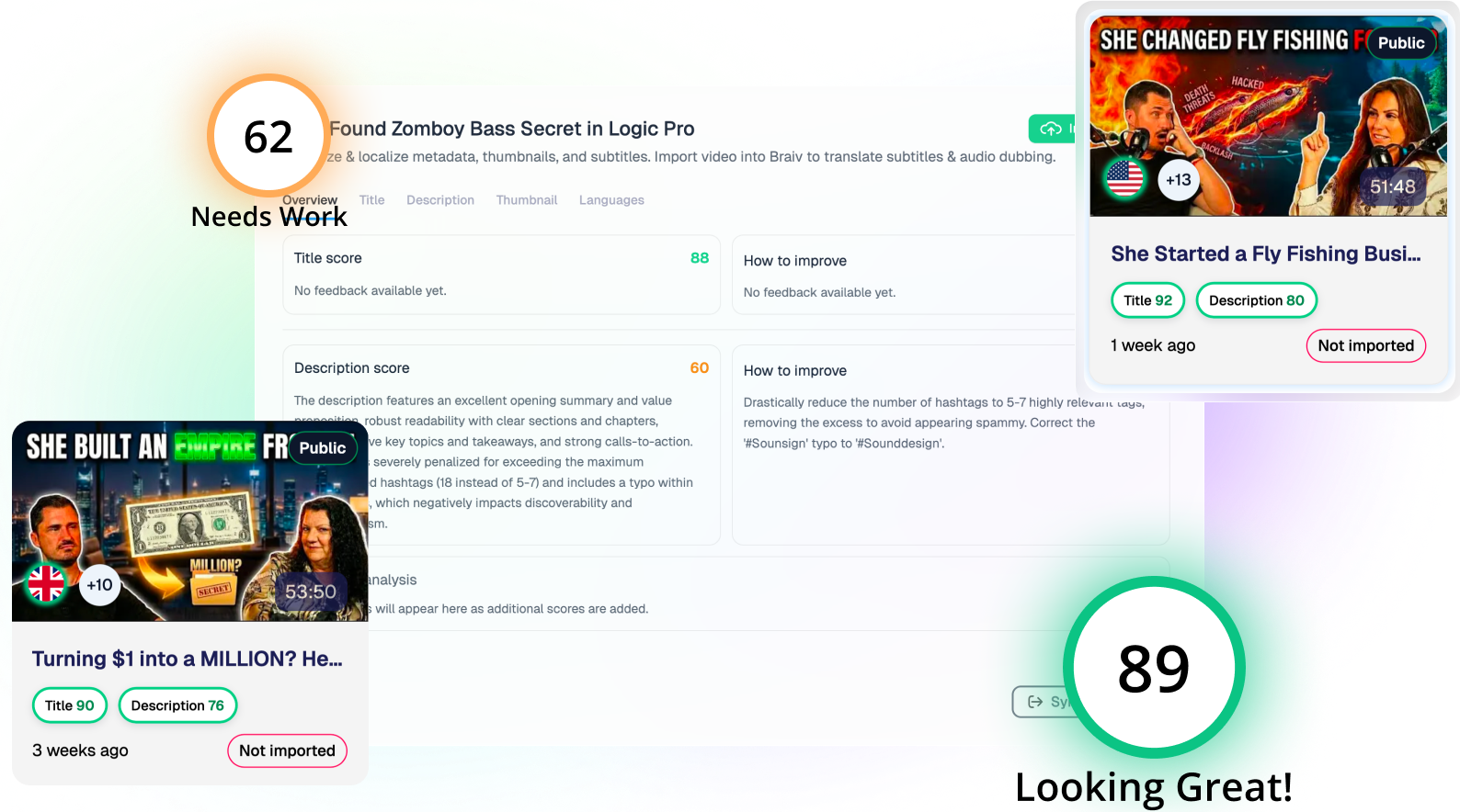 Otimize seus vídeos existentes do YouTube