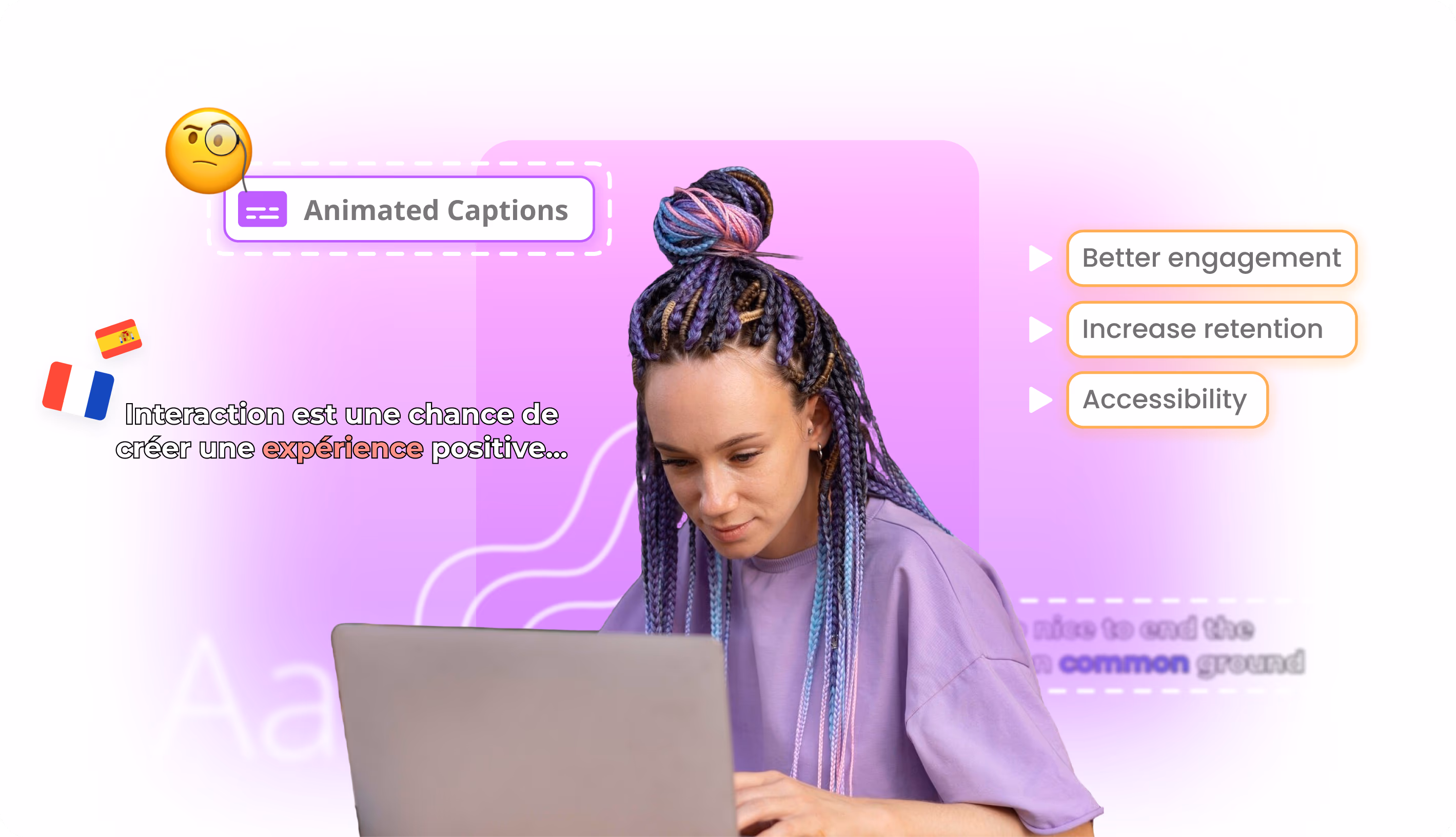 Karaoke-style animated captions on a vertical Short for mute autoplay social feeds