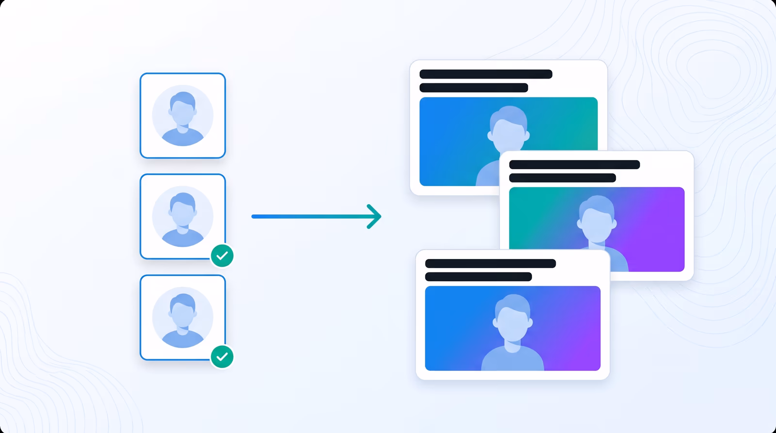 Three reference photos training one Character reference that appears across several YouTube thumbnails