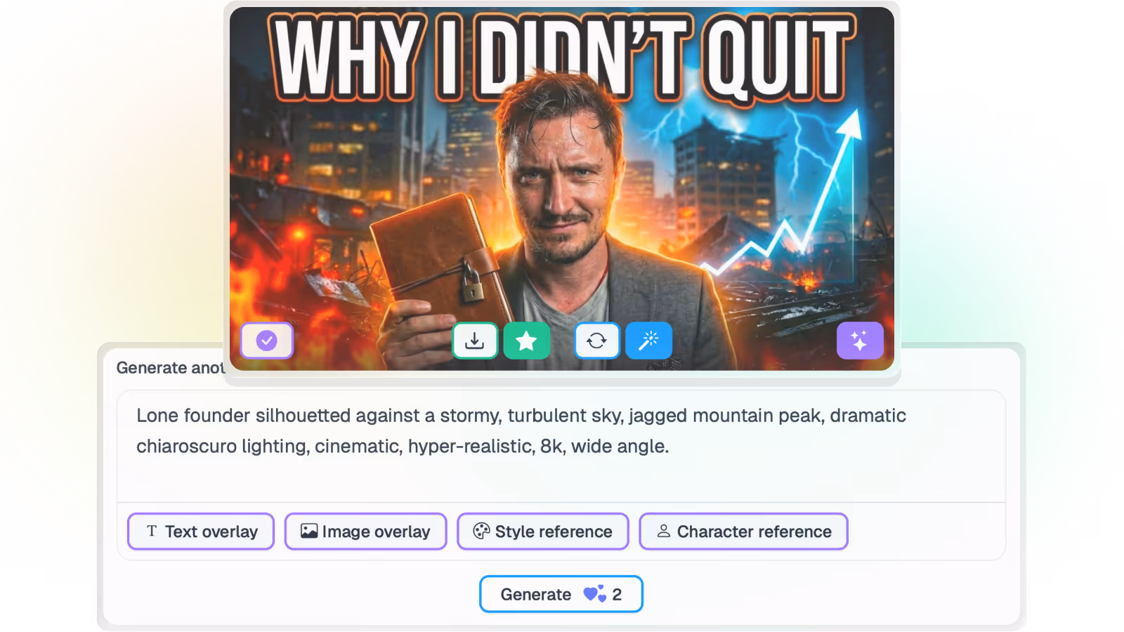 YouTube thumbnail generated automatically from frames in your own video timeline instead of a Canva canvas